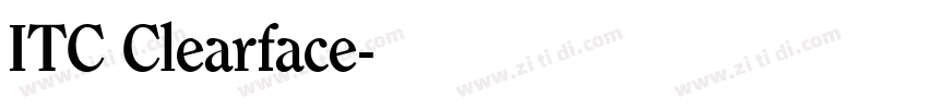 ITC Clearface字体转换